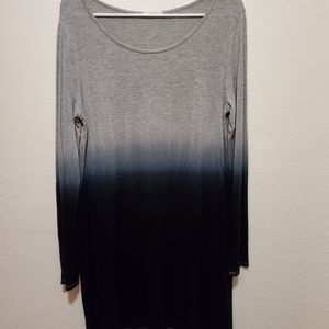 Size large long sleeve shirt dress